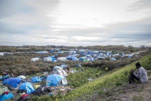30 octobre 2015 : La "nouvelle jungle", le camp de réfugiés  à Calais.