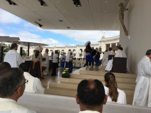 Le blé des Capverdiennes au Pèlerinage des migrants à Fatima en 2018.